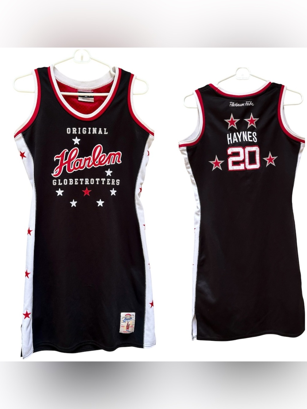 Vintage Y2K FUBU Harlem Globetrotters  Marques Haynes 2002 Jersey Dress